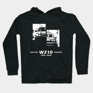 W210 classic sedan retro design Hoodie